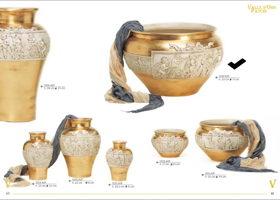 obrazek 1 Stylowa misa/waza w antycznym stylu - Valle d'oro Patchi
