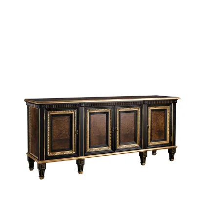 Zdjęcie Piękny kredens LAURA-DARIA w kolorach brązu i złota do elitarnych wnętrz - Collecion Alexandra