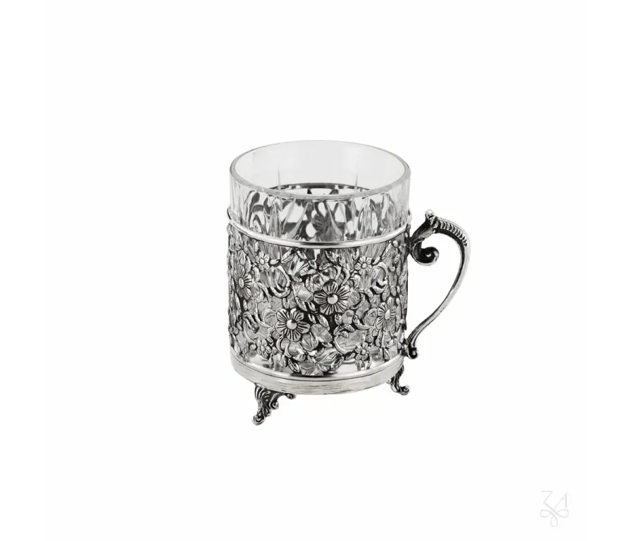 picture 1 Beautifully decorated silver liqueur cup - Zaramella Argenti