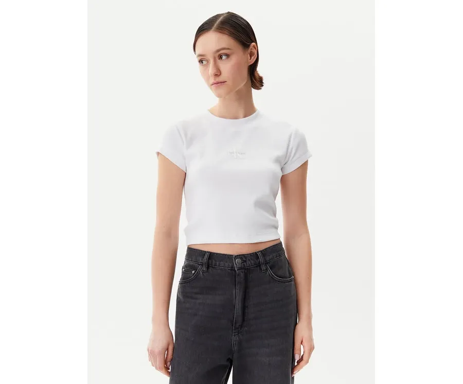 obrazek 1 Calvin Klein Jeans T-Shirt LV047AB802 Biały Regular Fit