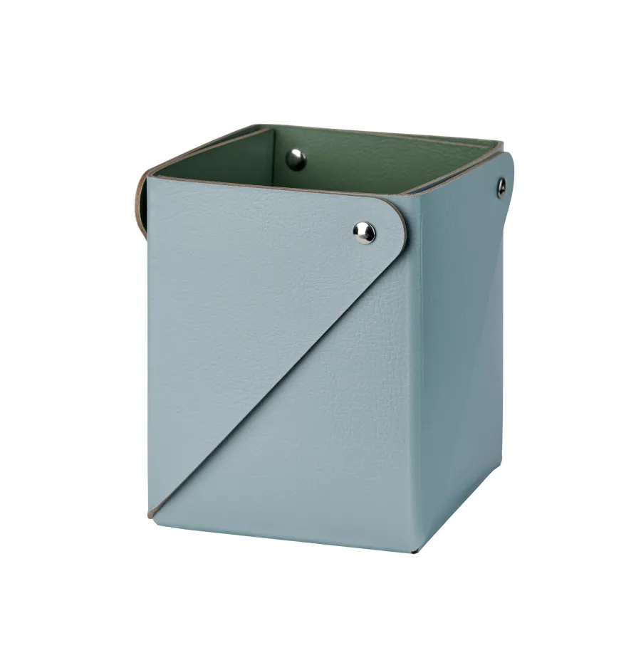 obrazek 1 Skórzany organizer na przybory biurowe w kolorze jasnego błękitu