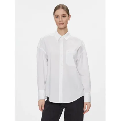 Zdjęcie Tommy Jeans Koszula Tjw Ovs Cotton Shirt Ext DW0DW17356 Biały Regular Fit