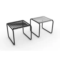 Picture Stylish Italian bench with stools for the garden or terrace