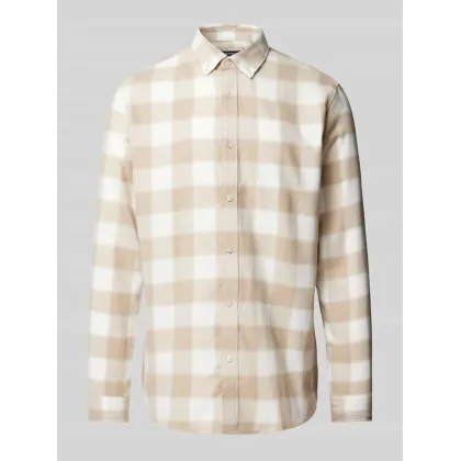 Zdjęcie Koszula casualowa o kroju tailored fit z kołnierzykiem typu button down model ‘LIAN’