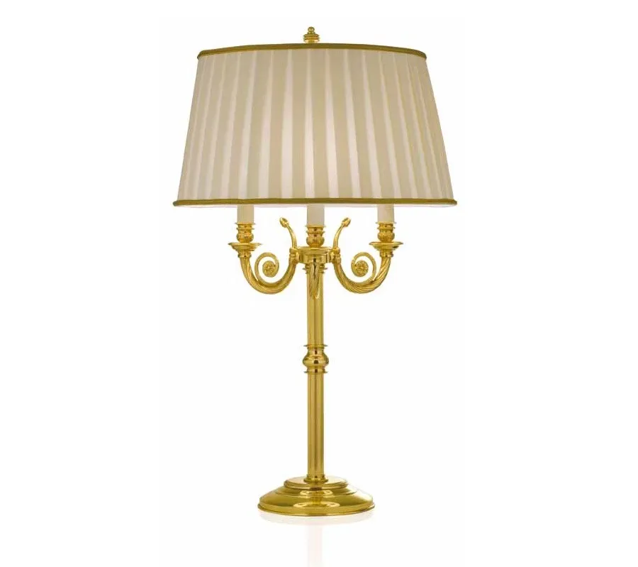 obrazek 1 Elegancka lampa do salonu wykończona mosiądzem