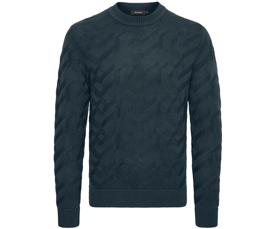 obrazek 1 Matinique Sweter 30206829 Granatowy Regular Fit