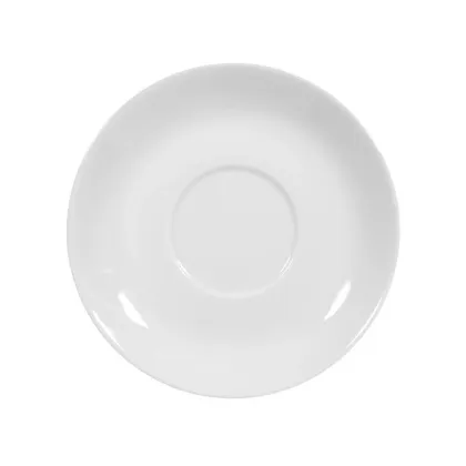 Zdjęcie Biały porcelanowy spodek w stylu klasycznym - Tettau