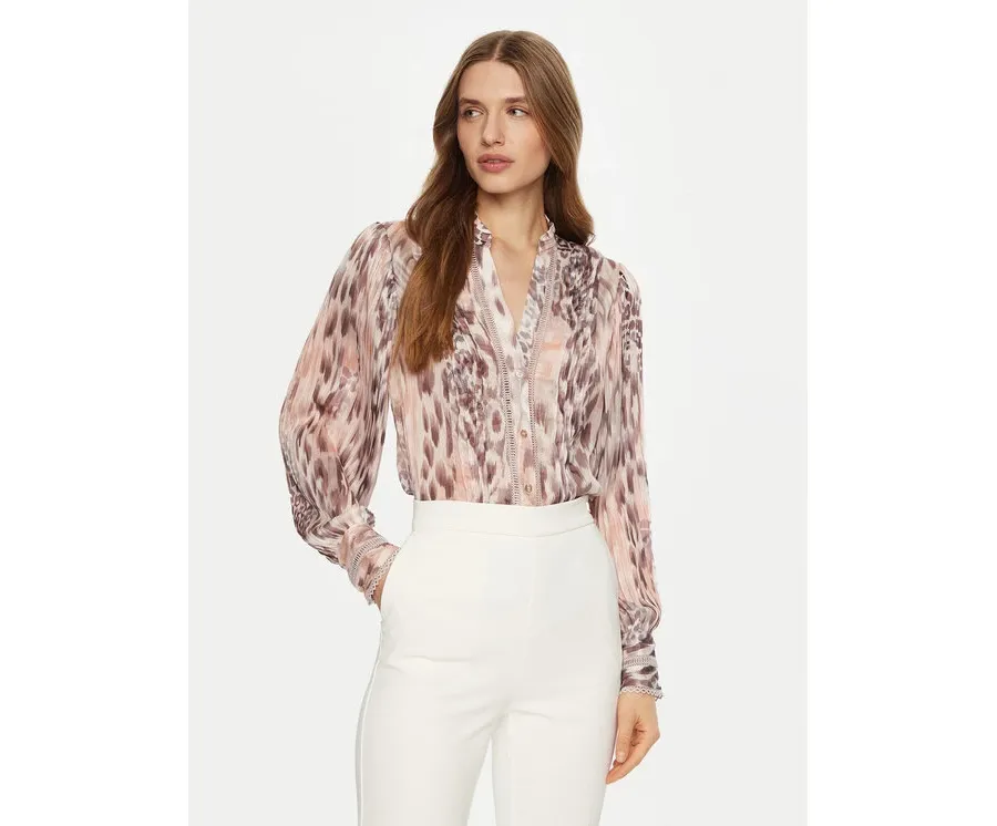 obrazek 1 Guess Bluzka W5RH16 WDW82 Kolorowy Classic Fit