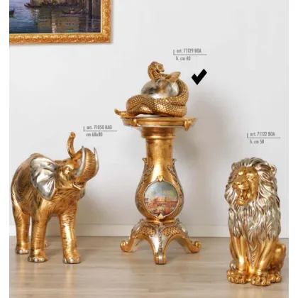 Picture Cobra studded with Swarovski with a shell - Valle d'oro Patchi