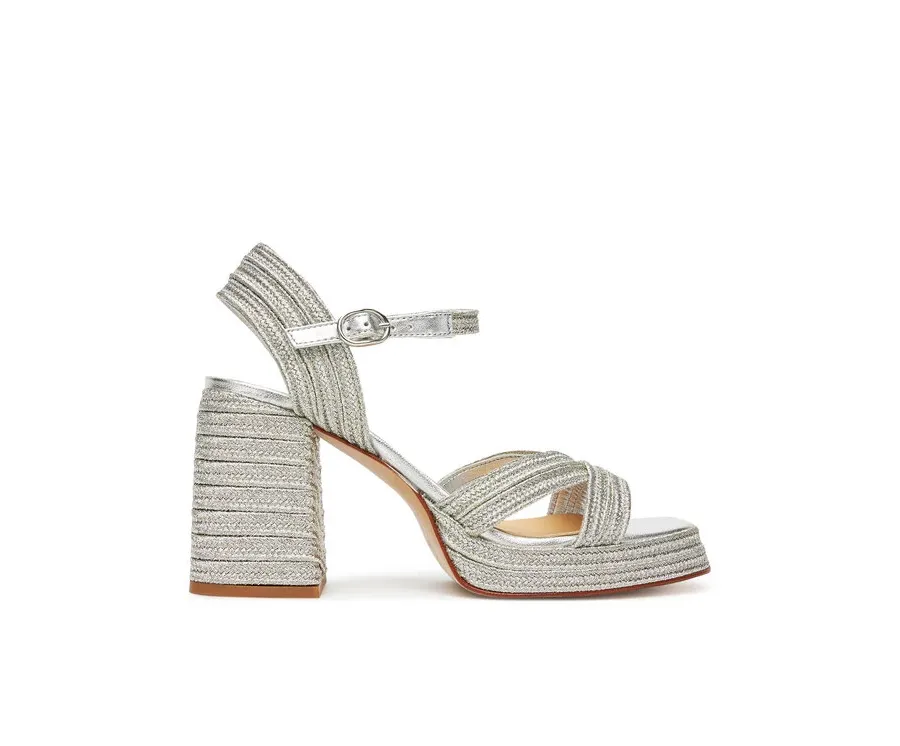 obrazek 1 Castañer Espadryle Valle/142 023116 Srebrny