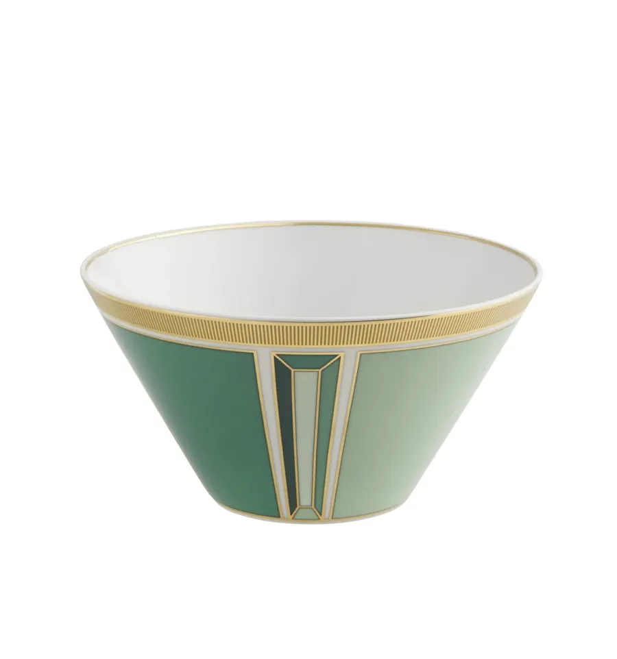 obrazek 1 Porcelanowa miska na płatki Emerald z wykończeniem w stylu Art Deco - Vista Alegre