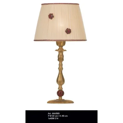 Picture Lamp with Murano glass and a brooch with a white conical shade – Il Paralume Marina