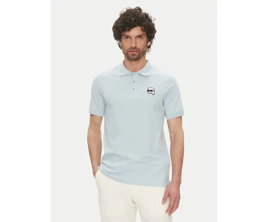 obrazek 1 KARL LAGERFELD Polo 745710 552224 Błękitny Regular Fit