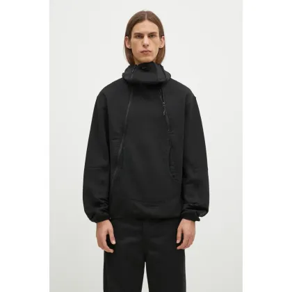 Zdjęcie Maharishi bluza Polartec Air Shinobi męska kolor czarny z kapturem gładka 5277.BLACK