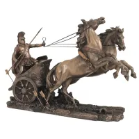 Zdjęcie Figura Achillesa w rydwanie - 36 x 15 x 25 cm