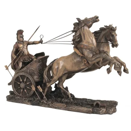 Picture Figure of Achilles in a chariot - 36 x 15 x 25 cm