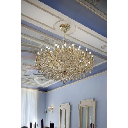 Picture Golden Italian chandelier made of glass