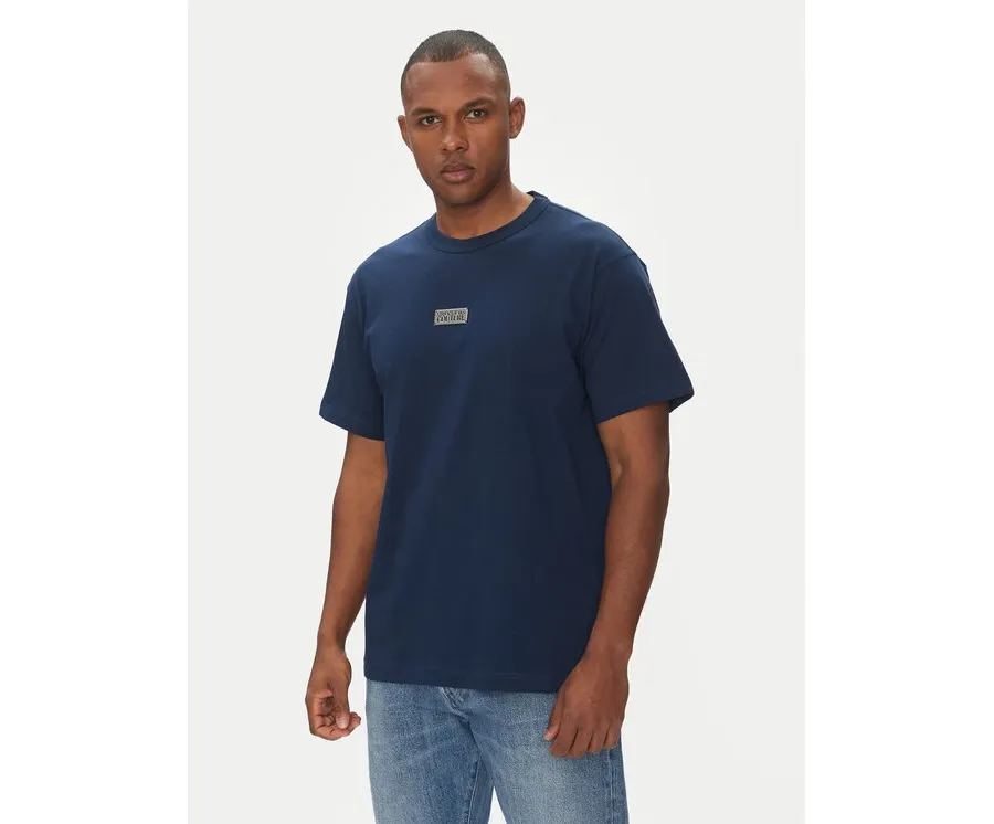 obrazek 1 Versace Jeans Couture T-Shirt 78GAHT08 Granatowy Regular Fit