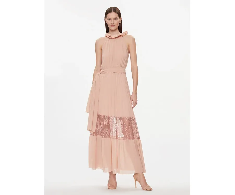 obrazek 1 Kontatto Sukienka wieczorowa SU301 Różowy Regular Fit