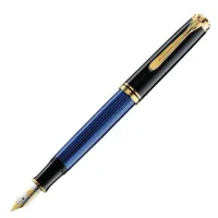 Picture A fantastic Souverän 600 EF fountain pen in black and blue