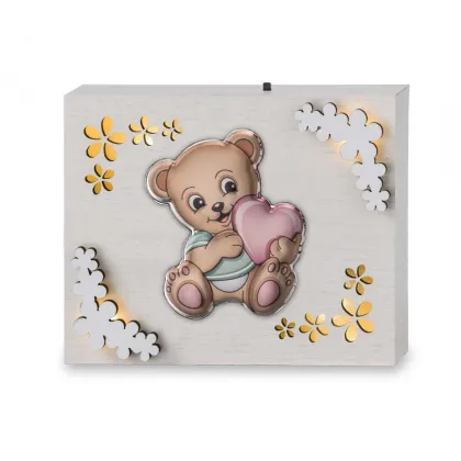 Picture A unique children's lamp Teddy bear 16x13 cm