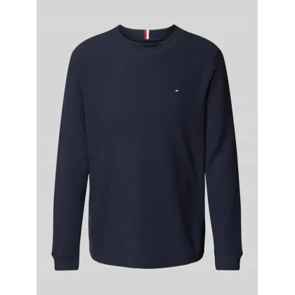 Zdjęcie Bluzka o kroju regular fit z długim rękawem i dodatkiem bawełny