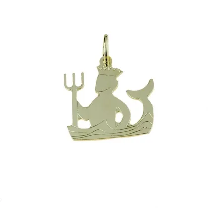 Zdjęcie Złoty wisiorek znak zodiaku Wodnik