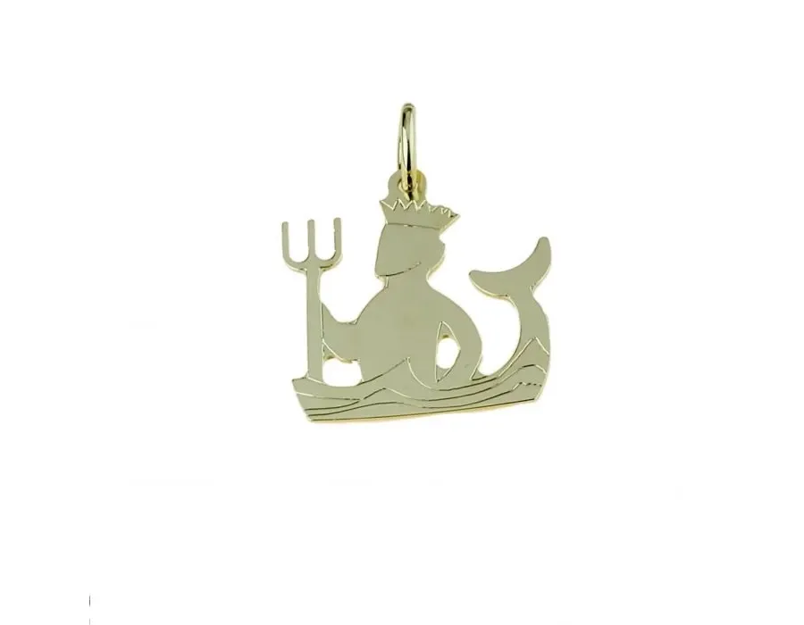 obrazek 1 Złoty wisiorek znak zodiaku Wodnik