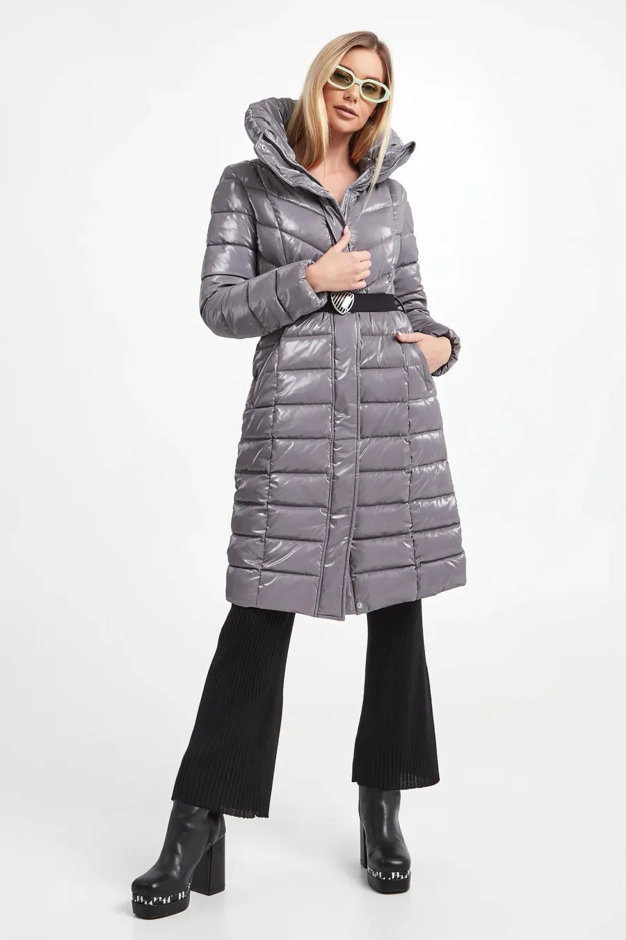 obrazek 1 Płaszcz damski pikowany EA7 EMPORIO ARMANI EA7 Emporio Armani