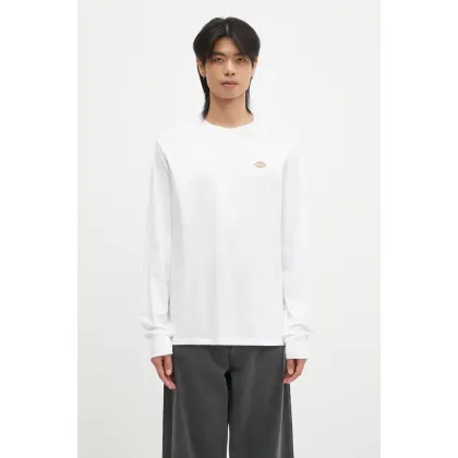 Zdjęcie Dickies longsleeve bawełniany kolor biały gładki DK0A4Y4RWHX1-WHITE