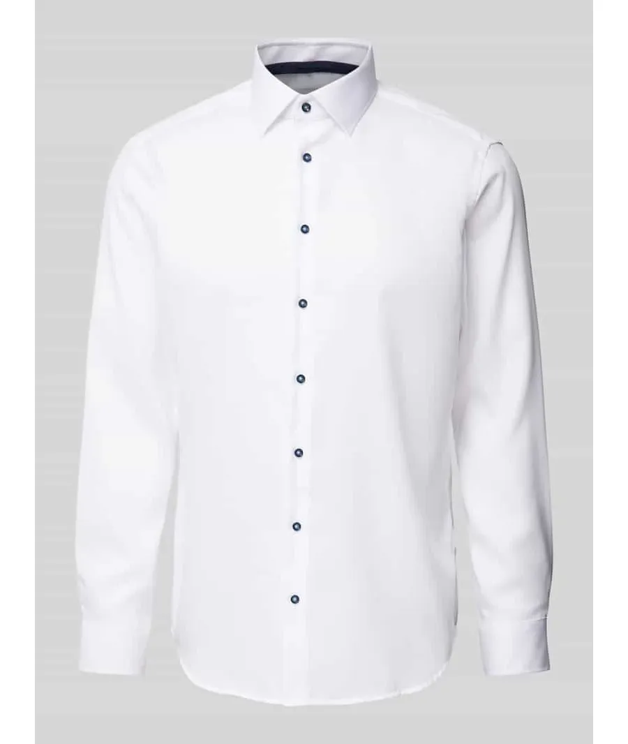 obrazek 1 Koszula biznesowa o kroju regular fit z kołnierzykiem typu kent