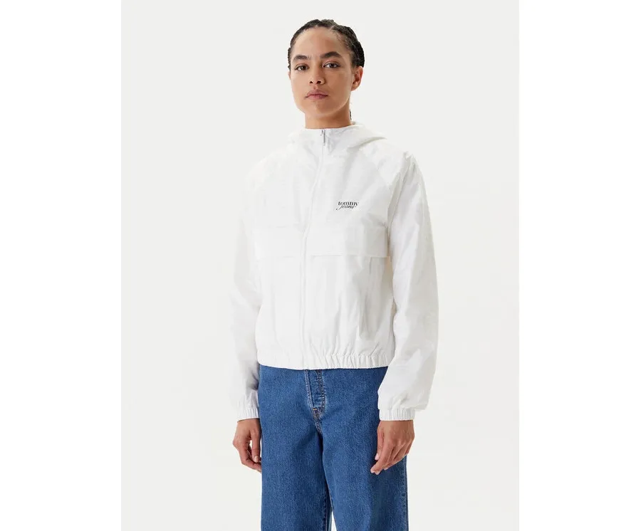 obrazek 1 Tommy Jeans Wiatrówka Jacquard DW0DW20952 Écru Relaxed Fit