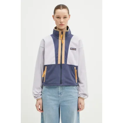 Zdjęcie Columbia bluza polarowa Backbowl II FZ Fleece kolor fioletowy wzorzysta 2092163