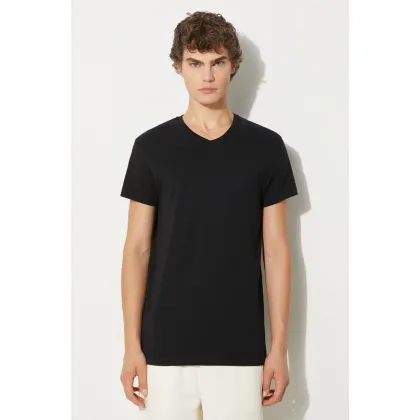 Zdjęcie Samsoe Samsoe t-shirt bawełniany kolor czarny gładki