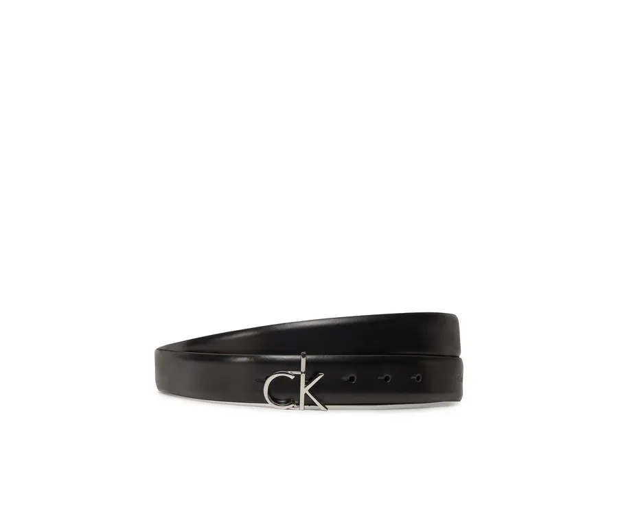 obrazek 1 Calvin Klein Pasek Damski Ck Buckle Belt 3.0_Smooth K60K613156 Czarny