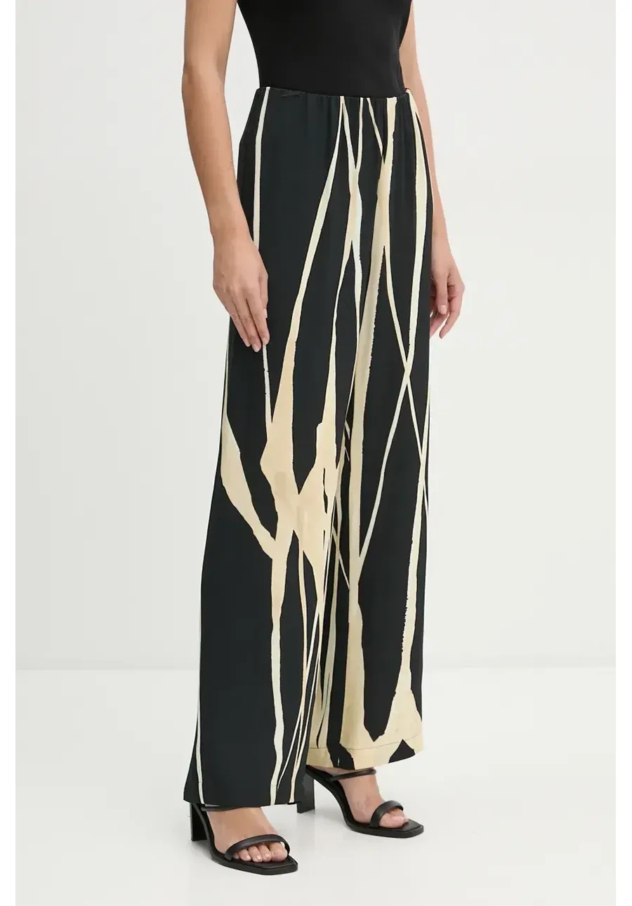 obrazek 1 Nanushka spodnie BRENDA damskie kolor czarny proste high waist NW24PFOW20399