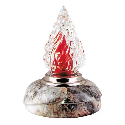 Zdjęcie Niezwykła lampa porcelanowa na nagrobki