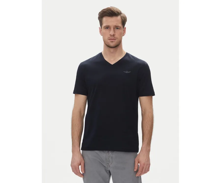 obrazek 1 Aeronautica Militare T-Shirt 251TS2418J683 Granatowy Regular Fit