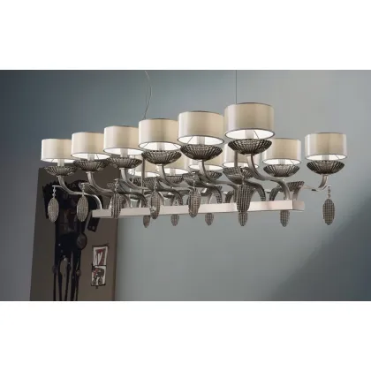 Picture Large chandelier for the dining room - Masiero ISBEL 12 BIL