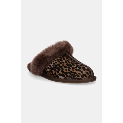 Zdjęcie UGG kapcie Scuffette Caspian kolor brązowy 1158352-BCDR