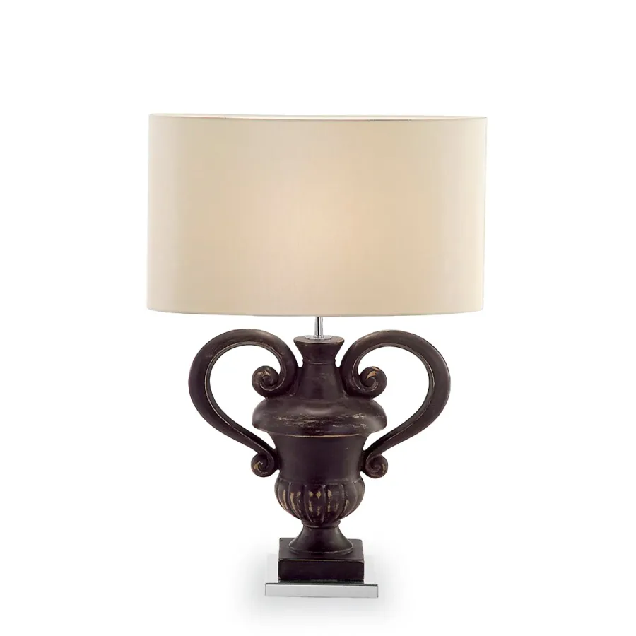 obrazek 1 Ceramiczna lampa stołowa z włoch H.45xL.38xP.16,5 cm