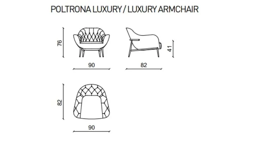 obrazek 6 Designerski fotel capitonné - Ulivi Salotti