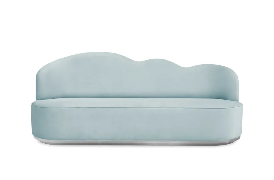 obrazek 2 Błękitna dziecięca sofa w kształcie chmury