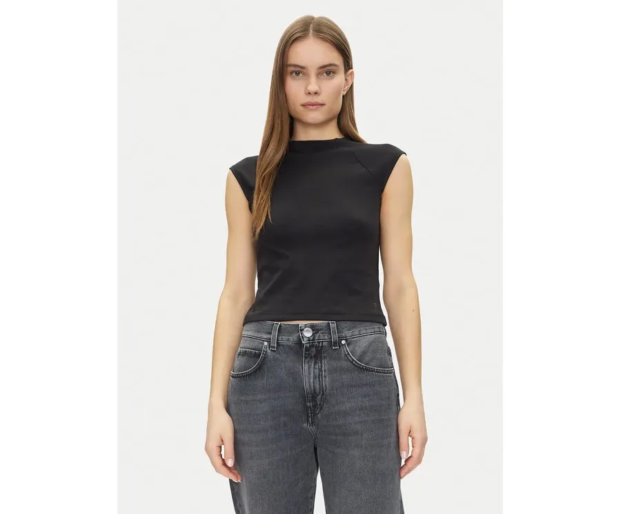 obrazek 1 Calvin Klein Bluzka Liquid Touch Top K20K208422 Czarny Slim Fit