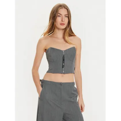 Zdjęcie TWINSET Top 242AM2044 Szary Slim Fit