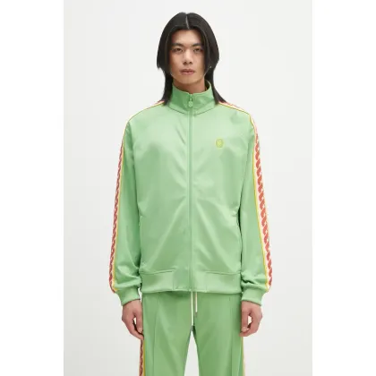 Zdjęcie Drôle de Monsieur bluza La Track jacket Tresse męska kolor zielony z aplikacją G-SJ007-PL135-AV