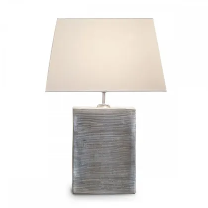Zdjęcie Lampa stołowa z żebrowanej ceramiki H.34xL.24xP.14 cm