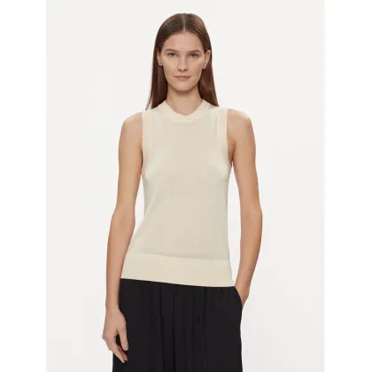 Zdjęcie Tommy Hilfiger Sweter Md Lyocell Silk Blend Vest WW0WW40980 Żółty Regular Fit