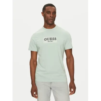 Zdjęcie Guess T-Shirt M5GI19 J1314 Zielony Regular Fit