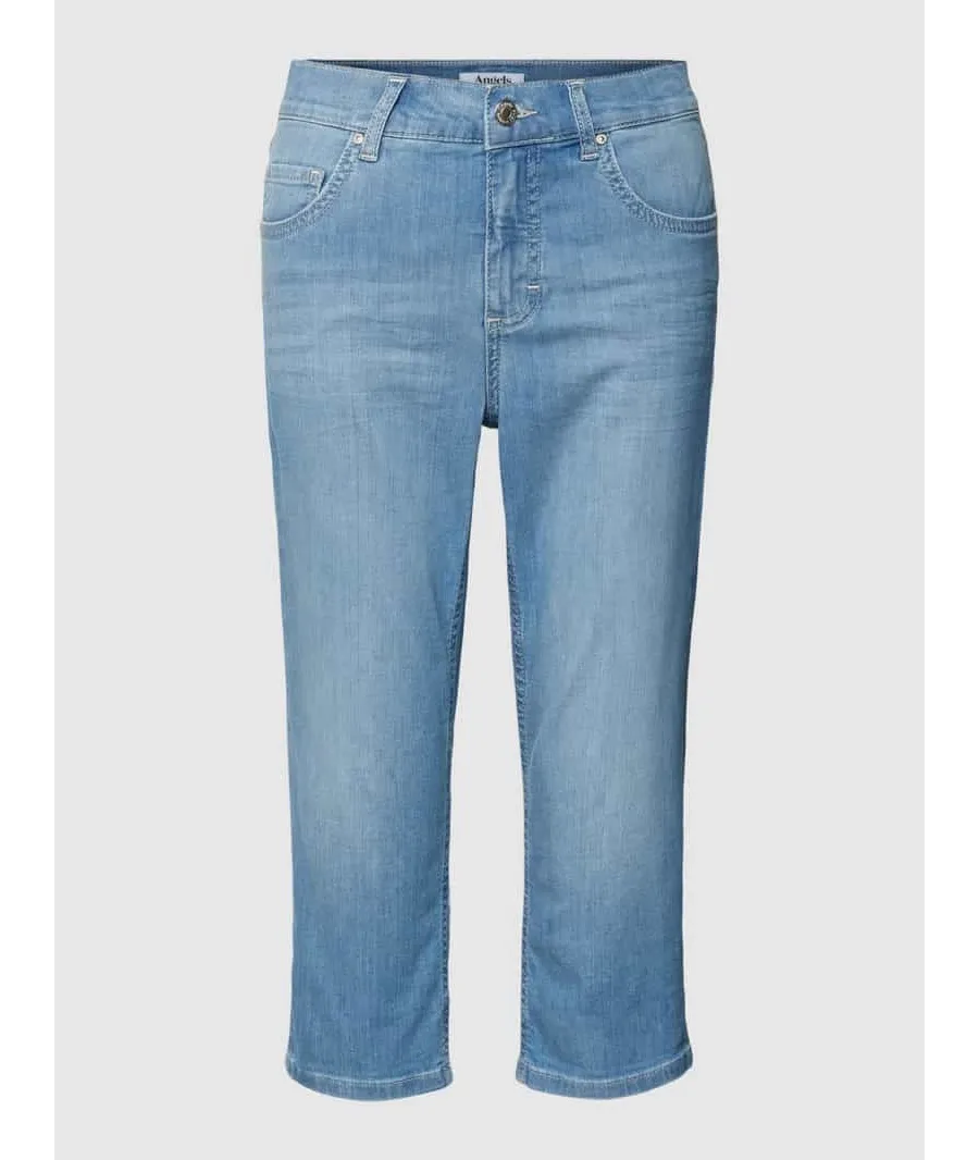 obrazek 1 Jeansy capri z 5 kieszeniami